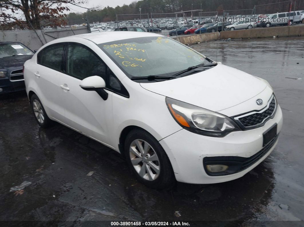 2013 Kia Rio Ex White vin: KNADN4A34D6119656