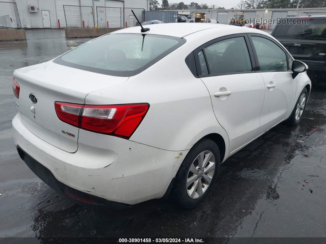 2013 Kia Rio Ex White vin: KNADN4A34D6119656