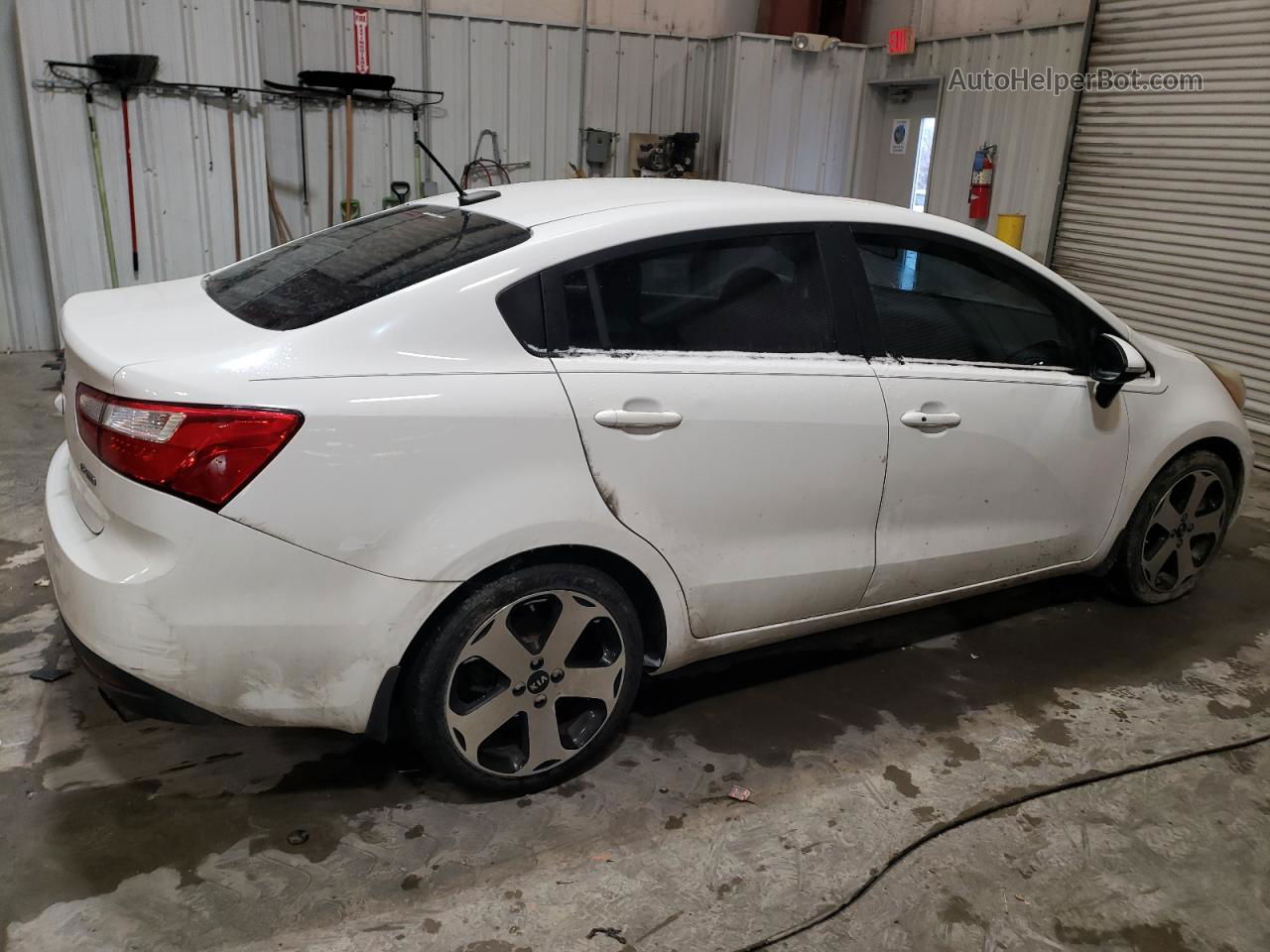 2013 Kia Rio Ex White vin: KNADN4A34D6148655