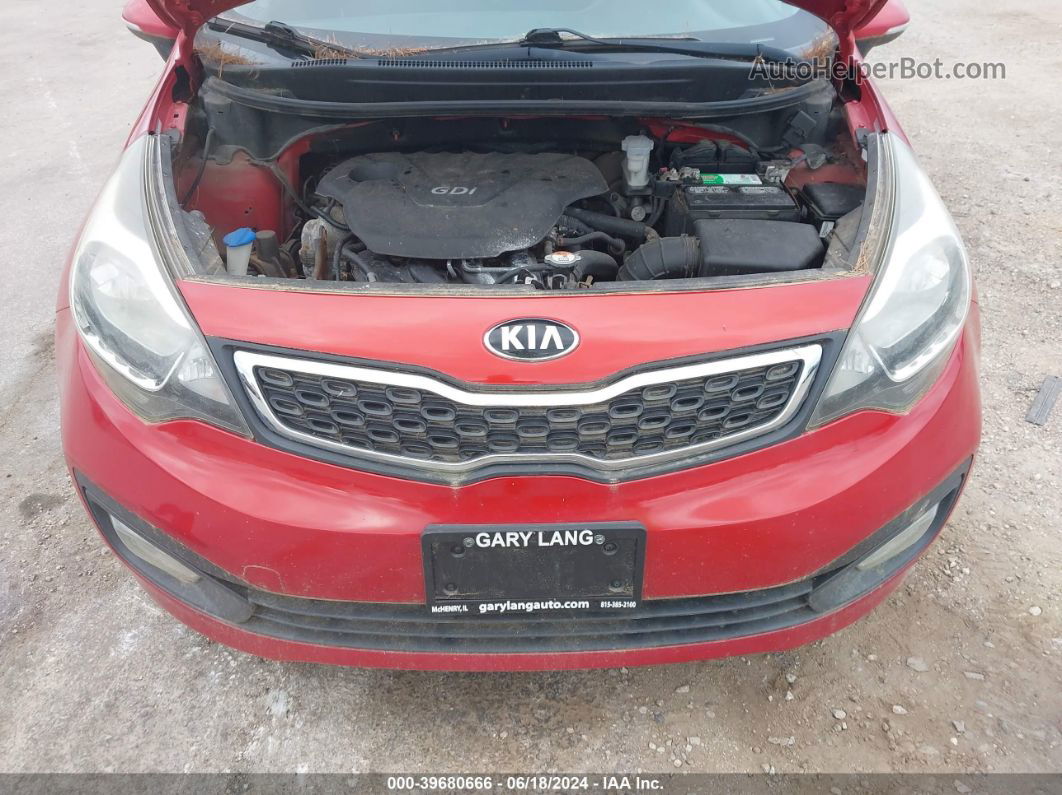 2013 Kia Rio Ex Red vin: KNADN4A35D6147546