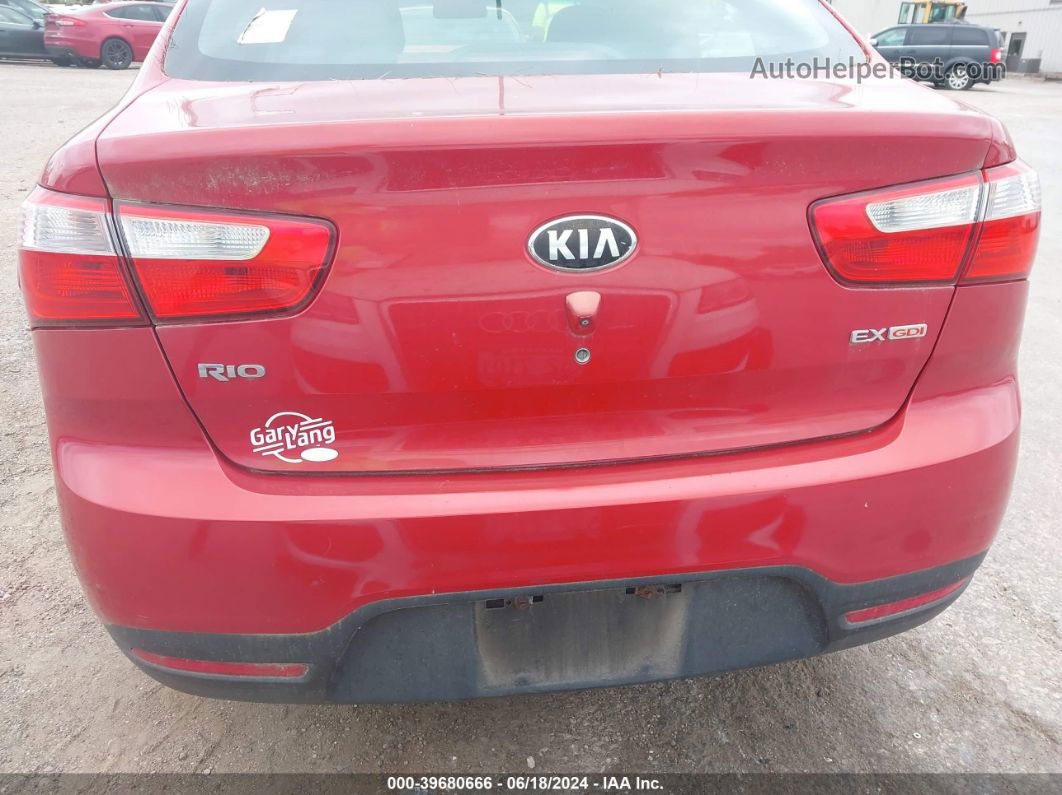 2013 Kia Rio Ex Red vin: KNADN4A35D6147546