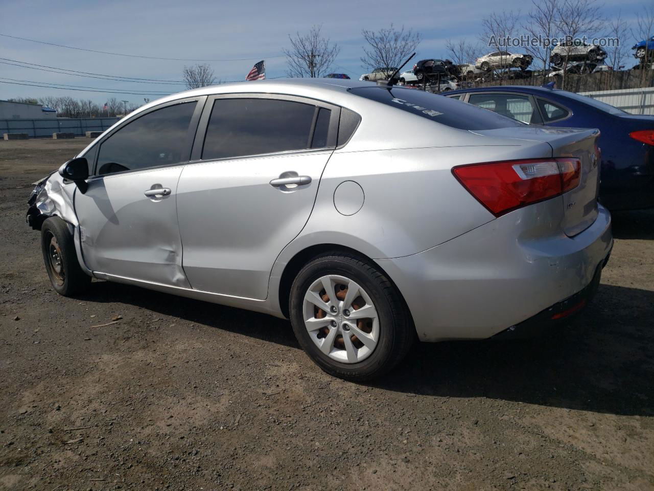 2014 Kia Rio Ex Silver vin: KNADN4A35E6419076