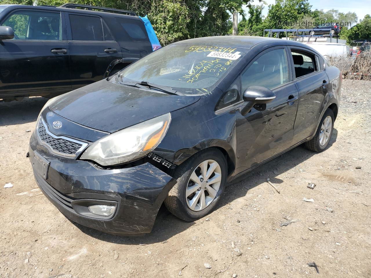 2013 Kia Rio Ex Black vin: KNADN4A36D6104169