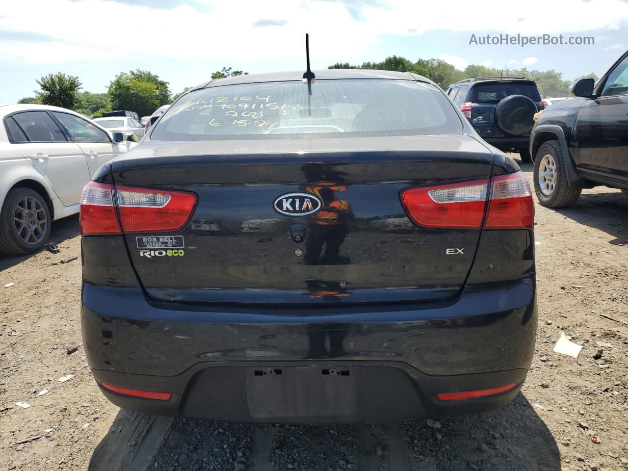 2013 Kia Rio Ex Black vin: KNADN4A36D6104169