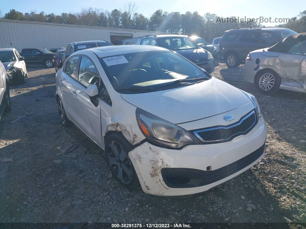 2014 Kia Rio Sx Белый vin: KNADN4A36E6324705