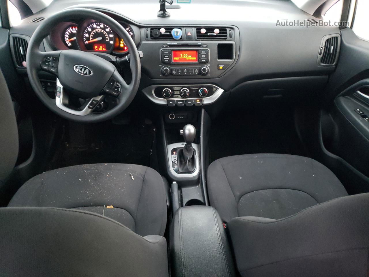 2014 Kia Rio Ex Белый vin: KNADN4A36E6360622