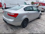 2013 Kia Rio Ex Silver vin: KNADN4A37D6104925