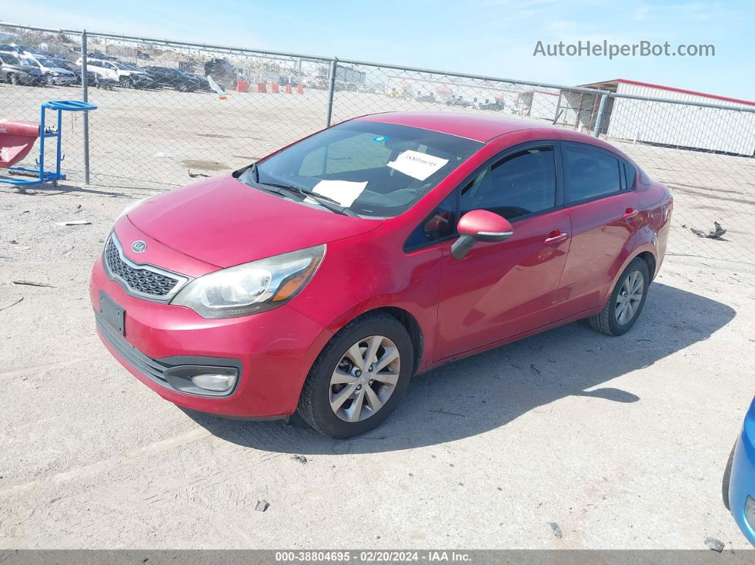 2013 Kia Rio Ex Red vin: KNADN4A37D6118422