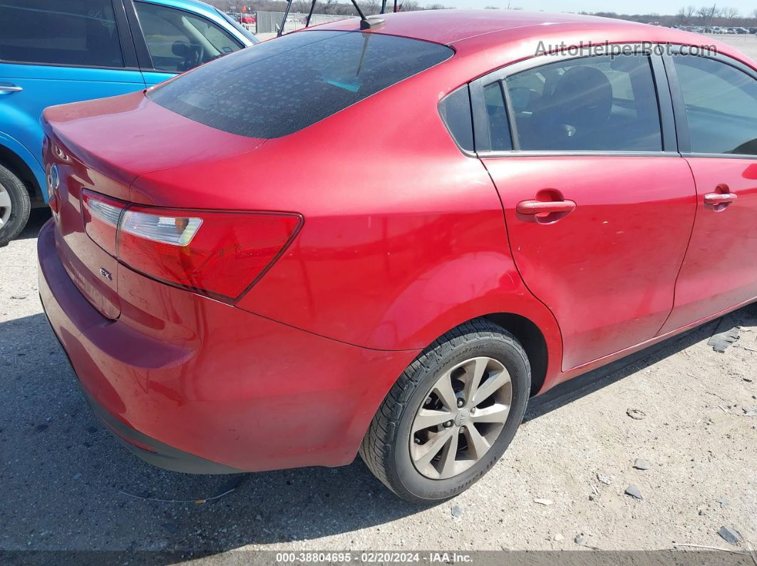 2013 Kia Rio Ex Красный vin: KNADN4A37D6118422