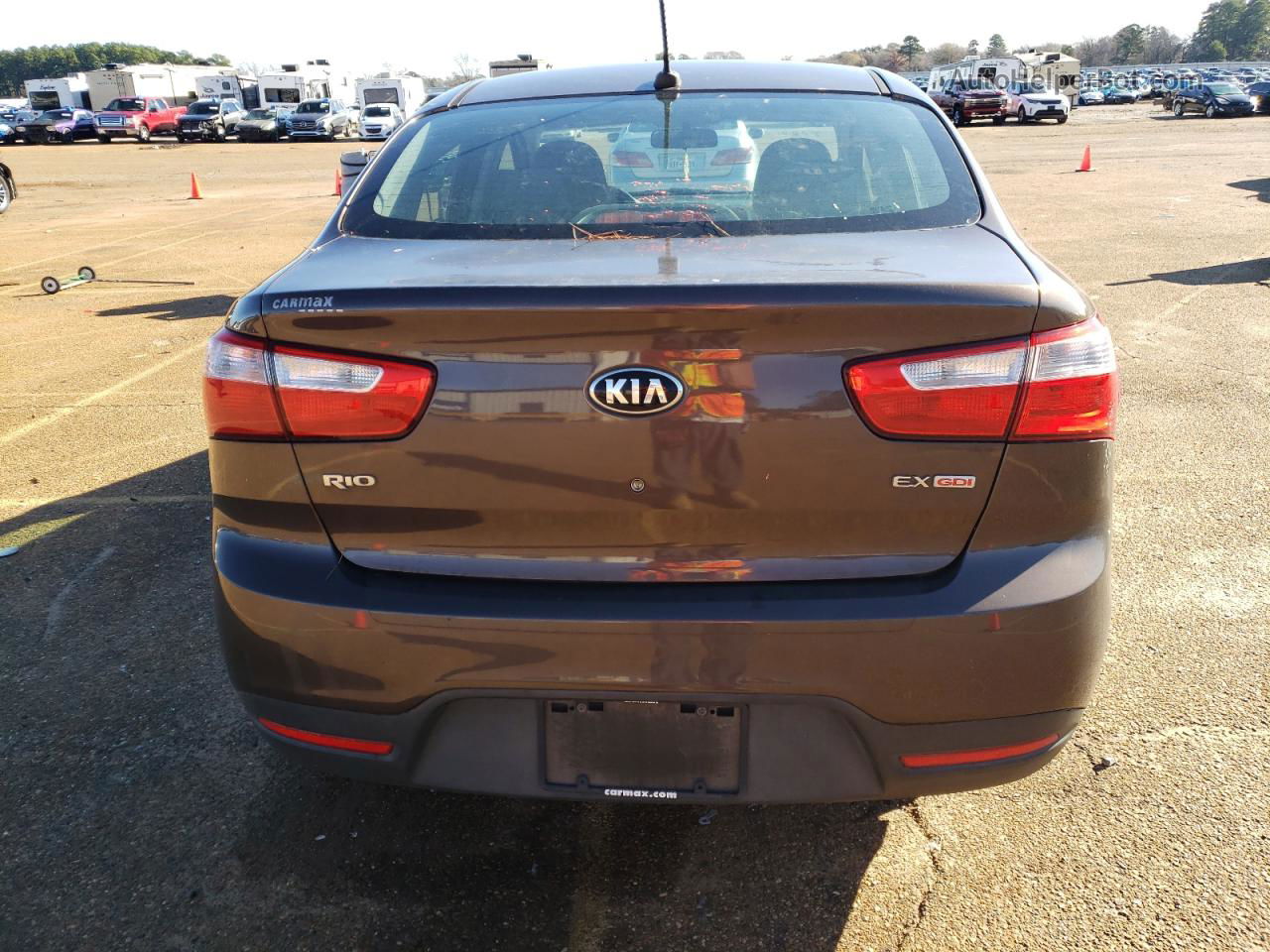 2013 Kia Rio Ex Brown vin: KNADN4A38D6143703