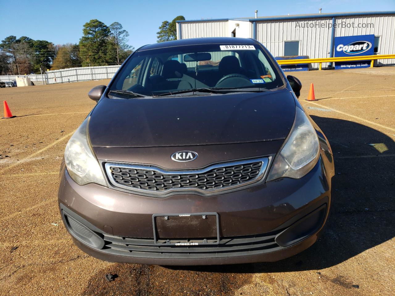 2013 Kia Rio Ex Brown vin: KNADN4A38D6143703