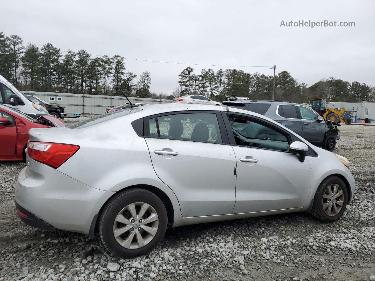 2013 Kia Rio Ex Silver vin: KNADN4A38D6310514