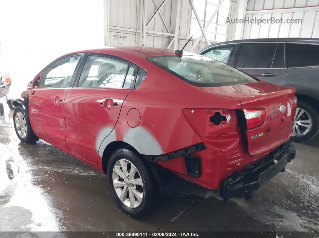 2013 Kia Rio Ex Red vin: KNADN4A39D6231739