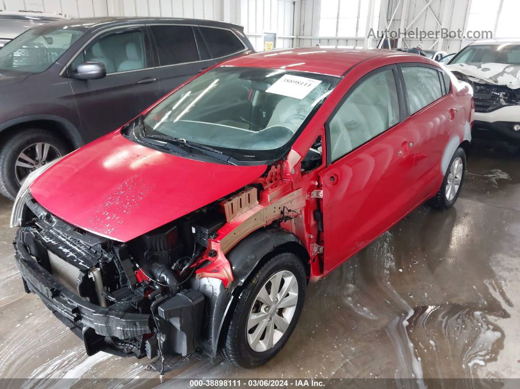 2013 Kia Rio Ex Red vin: KNADN4A39D6231739