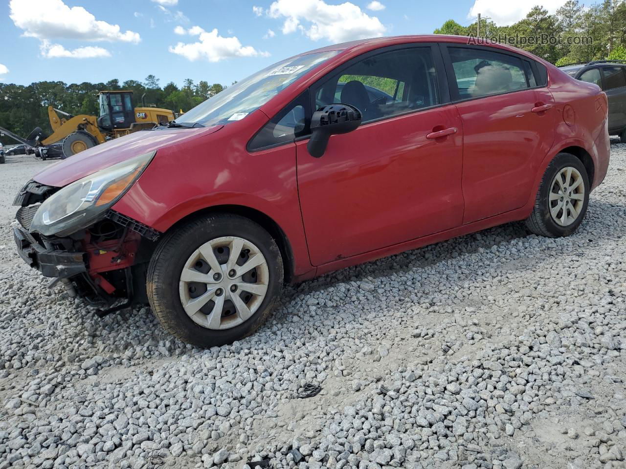 2013 Kia Rio Ex Burgundy vin: KNADN4A39D6242059