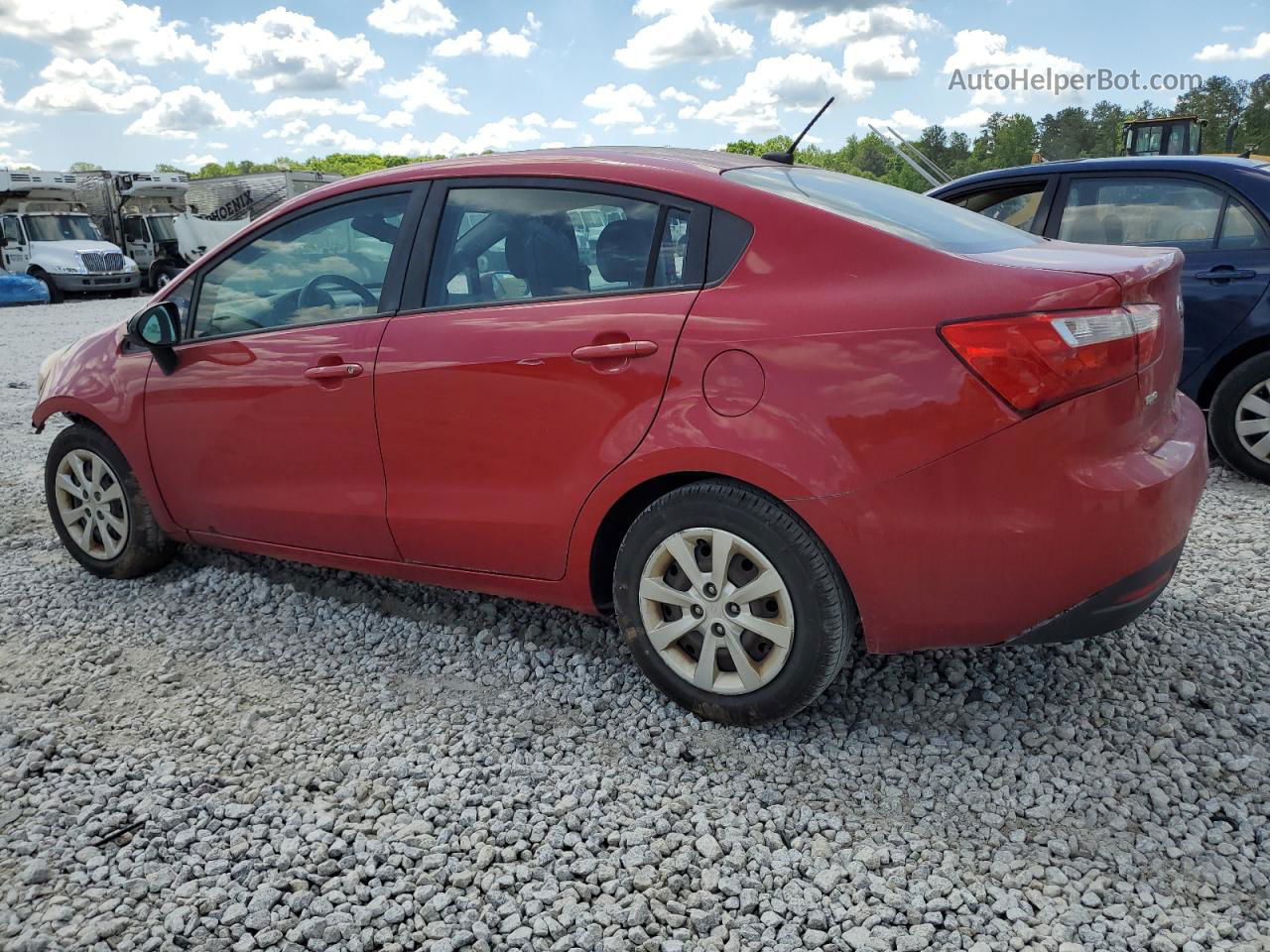 2013 Kia Rio Ex Burgundy vin: KNADN4A39D6242059