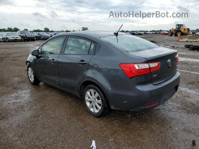 2014 Kia Rio Ex Gray vin: KNADN4A39E6357231