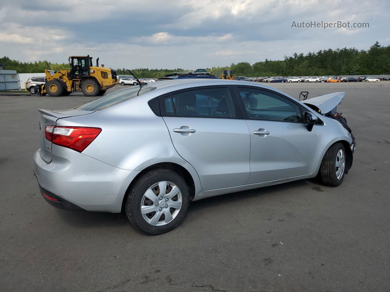 2014 Kia Rio Ex Серебряный vin: KNADN4A3XE6341068