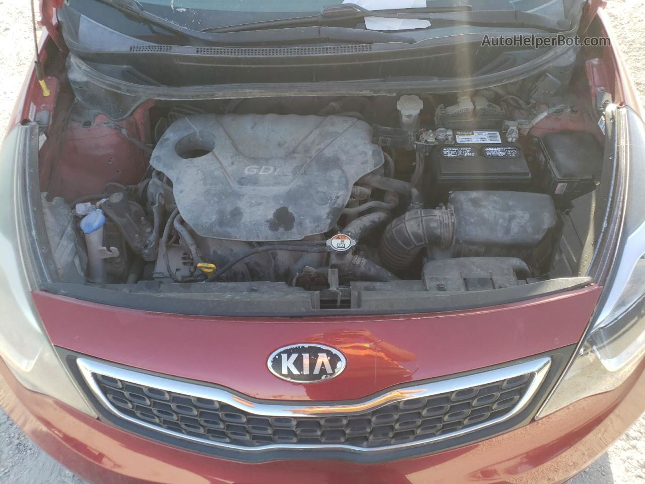 2014 Kia Rio Ex Red vin: KNADN4A3XE6362308