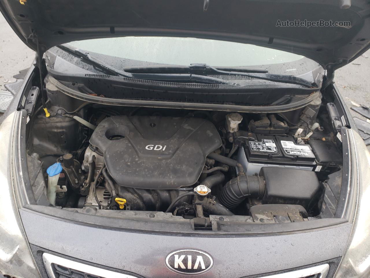 2014 Kia Rio Ex Gray vin: KNADN4A3XE6372630