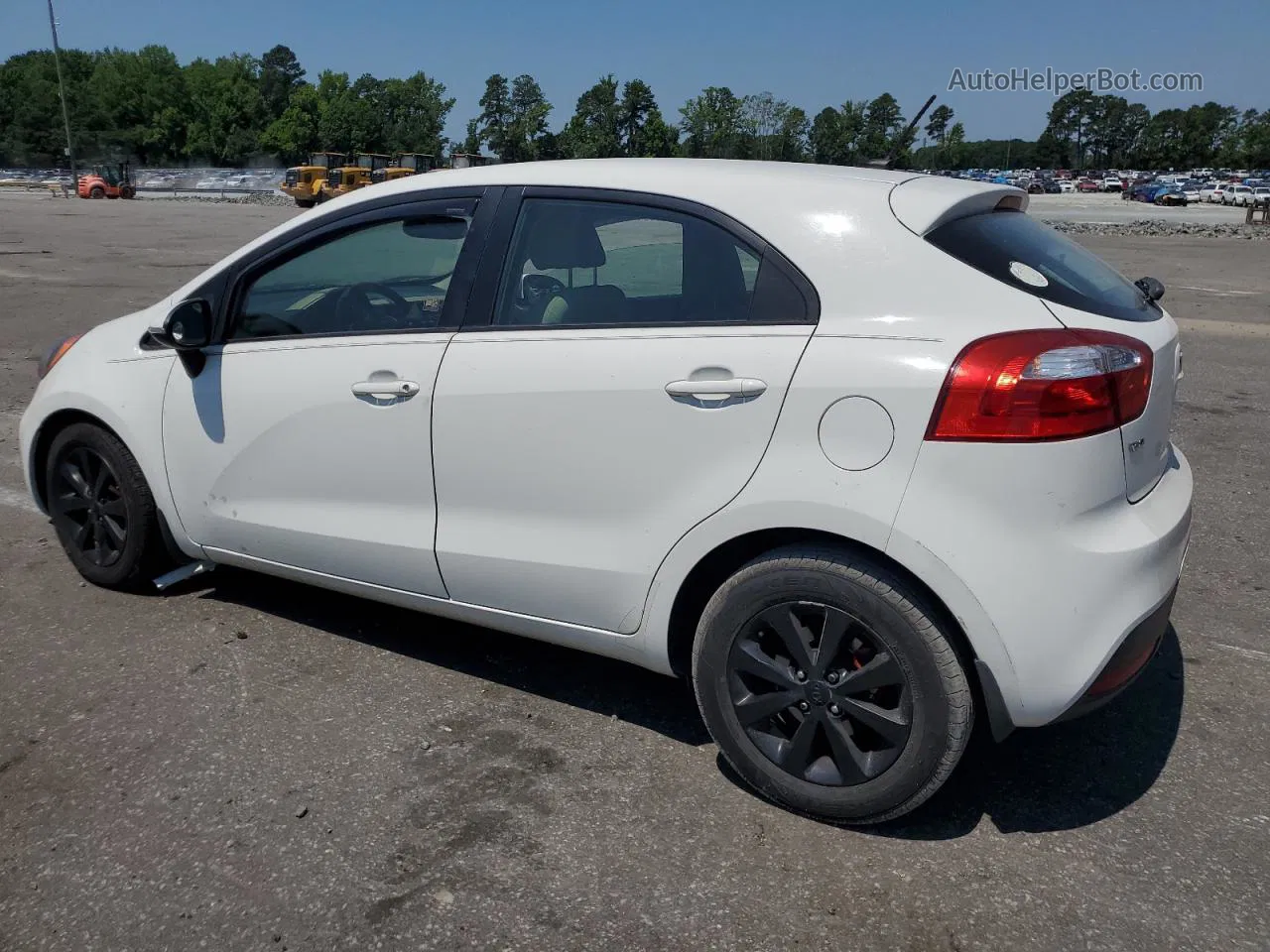 2013 Kia Rio Ex White vin: KNADN5A30D6104271