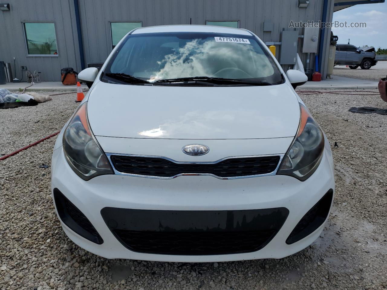 2013 Kia Rio Ex Белый vin: KNADN5A30D6191735