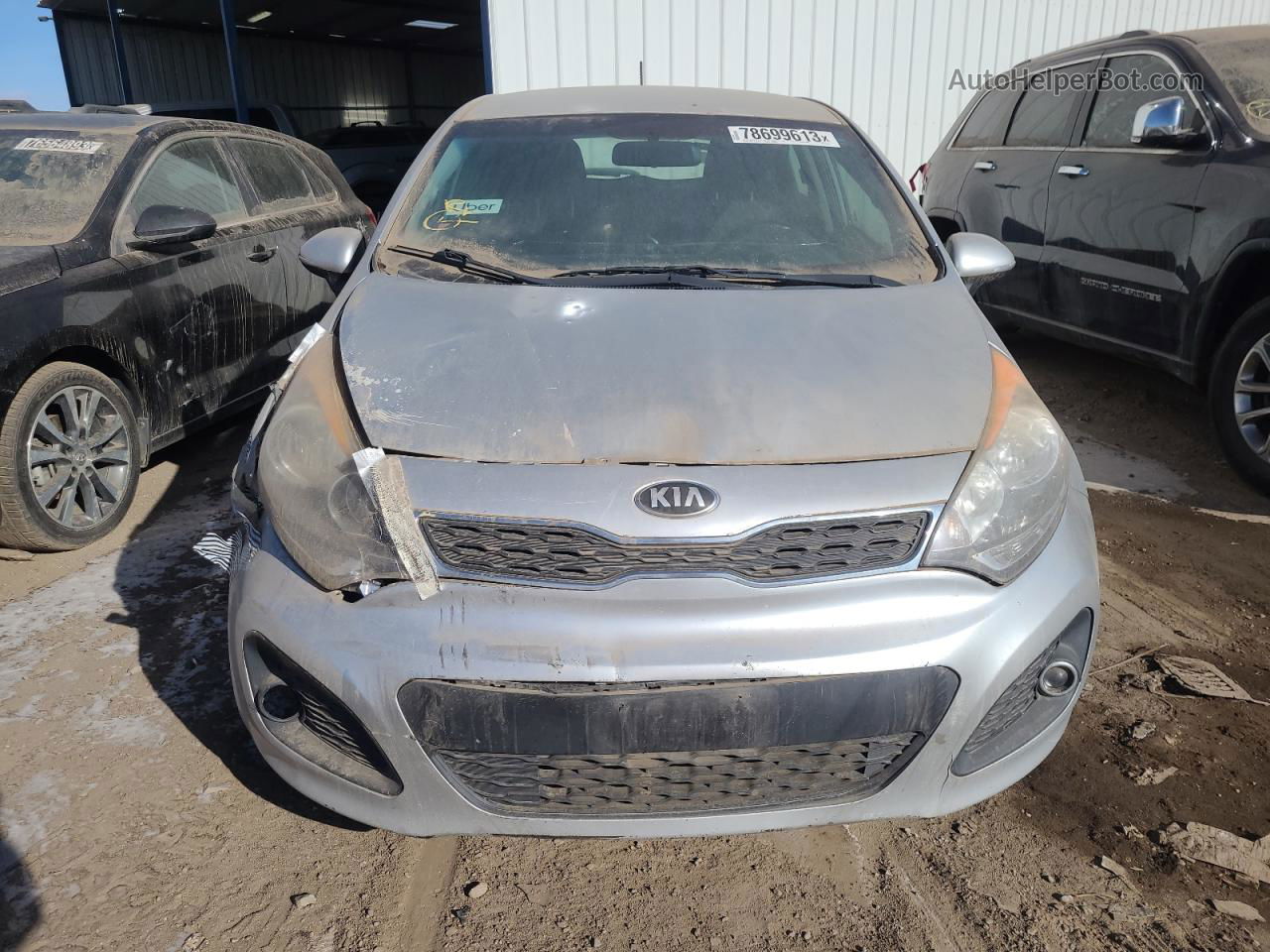 2014 Kia Rio Ex Серебряный vin: KNADN5A30E6417659