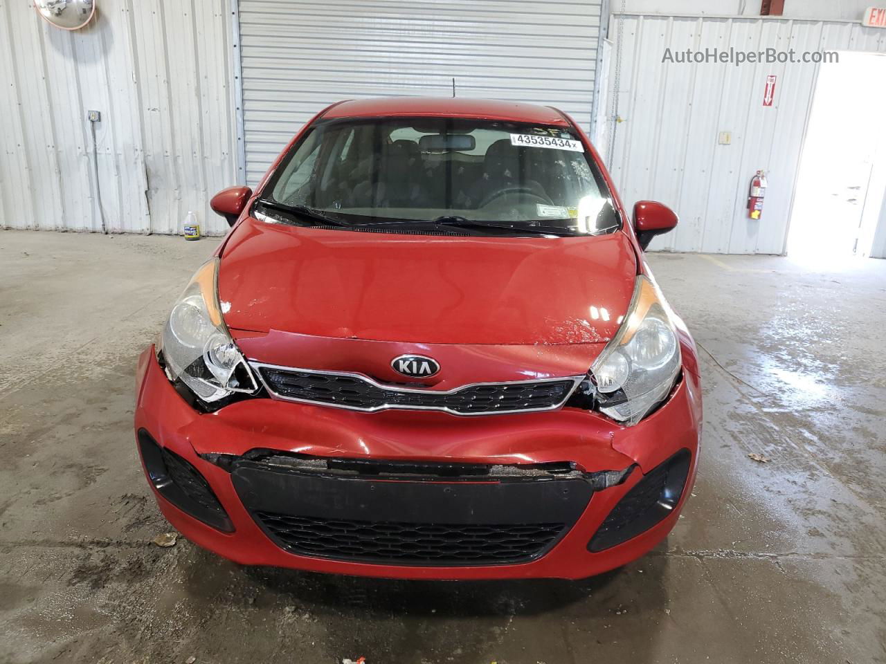 2013 Kia Rio Ex Red vin: KNADN5A31D6180016