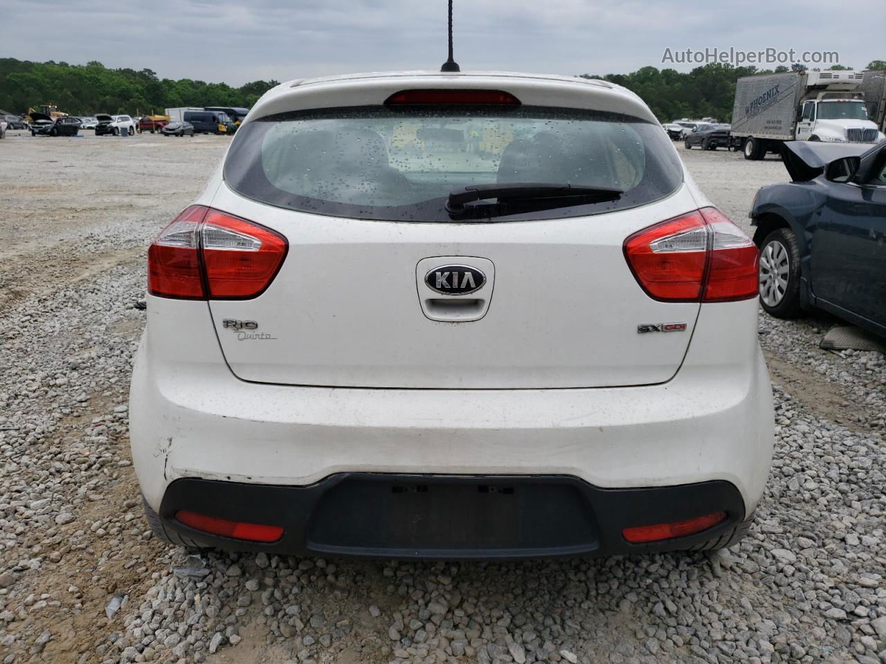 2013 Kia Rio Ex White vin: KNADN5A31D6261226