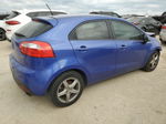 2013 Kia Rio Ex Blue vin: KNADN5A31D6268287