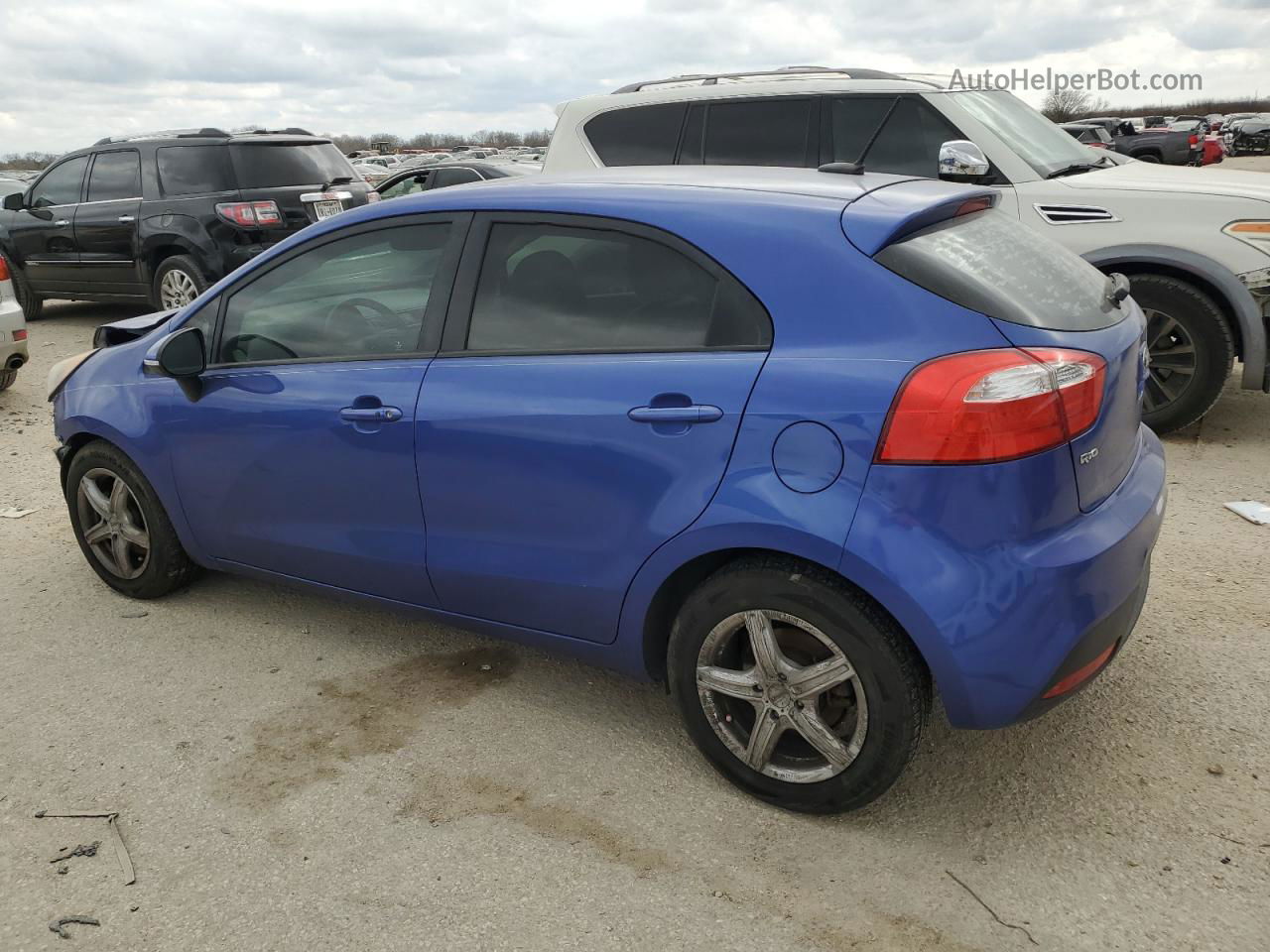 2013 Kia Rio Ex Blue vin: KNADN5A31D6268287