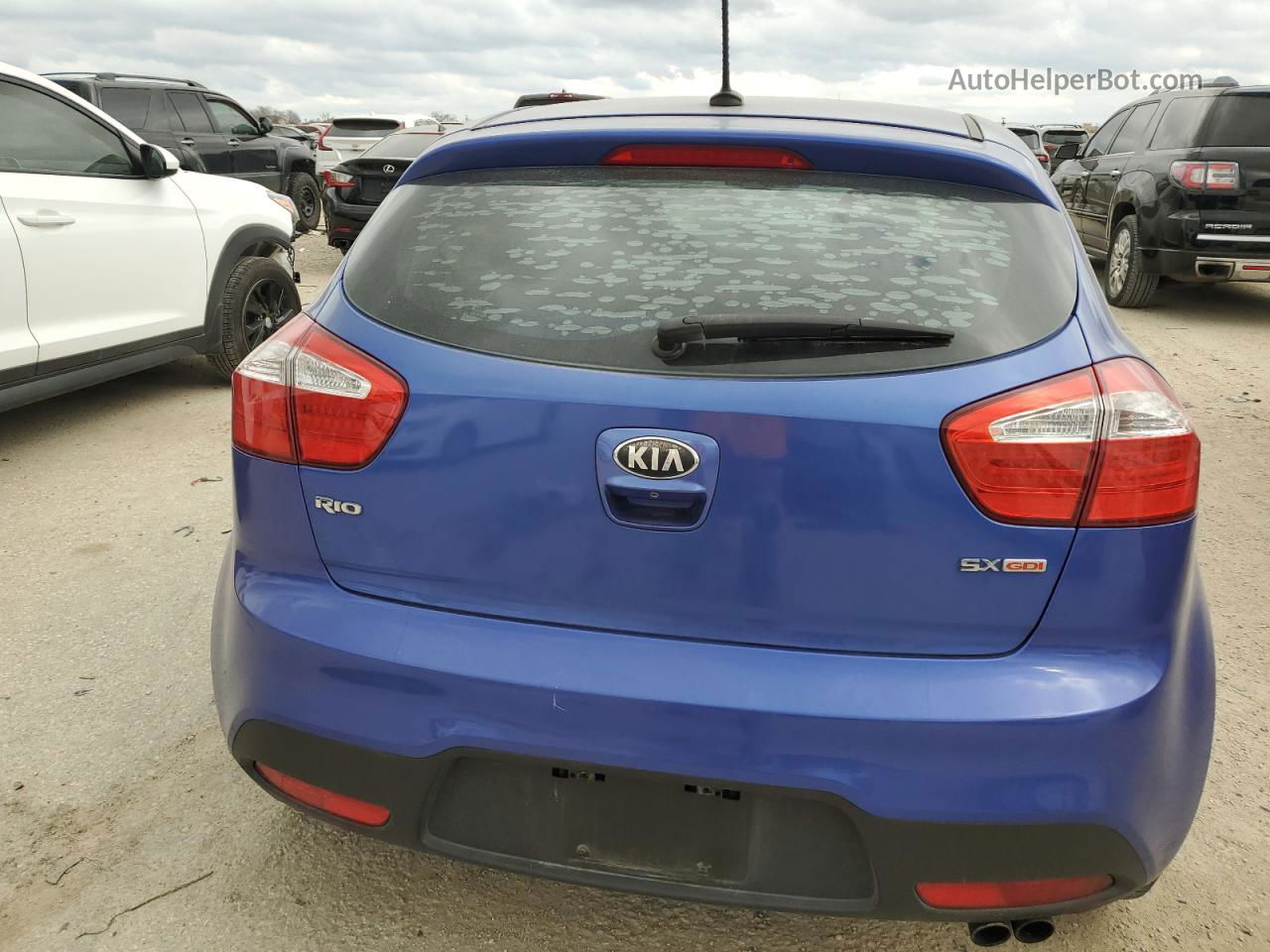 2013 Kia Rio Ex Blue vin: KNADN5A31D6268287