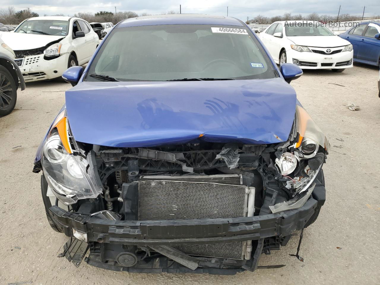 2013 Kia Rio Ex Blue vin: KNADN5A31D6268287