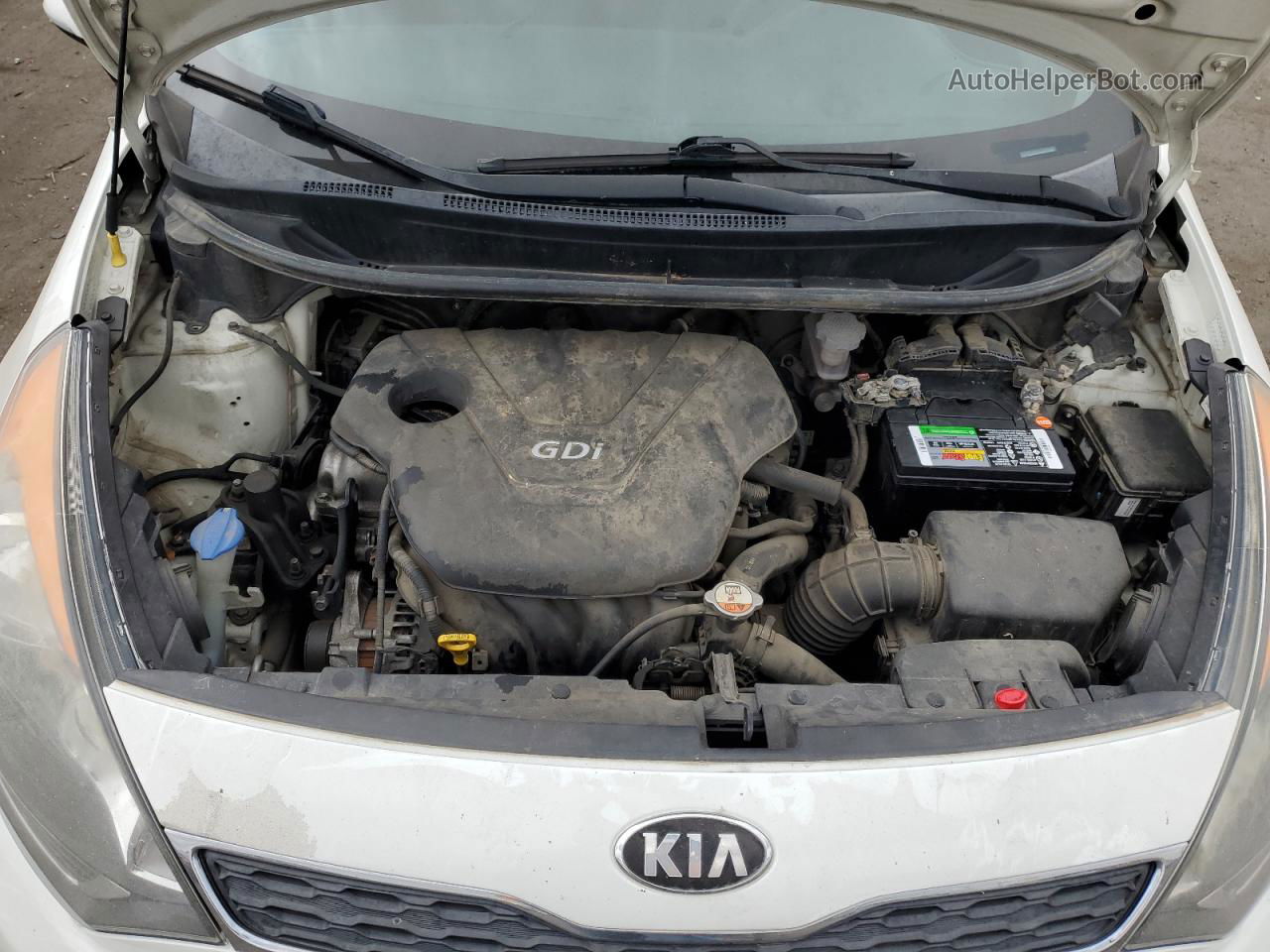 2013 Kia Rio Ex Белый vin: KNADN5A32D6229367