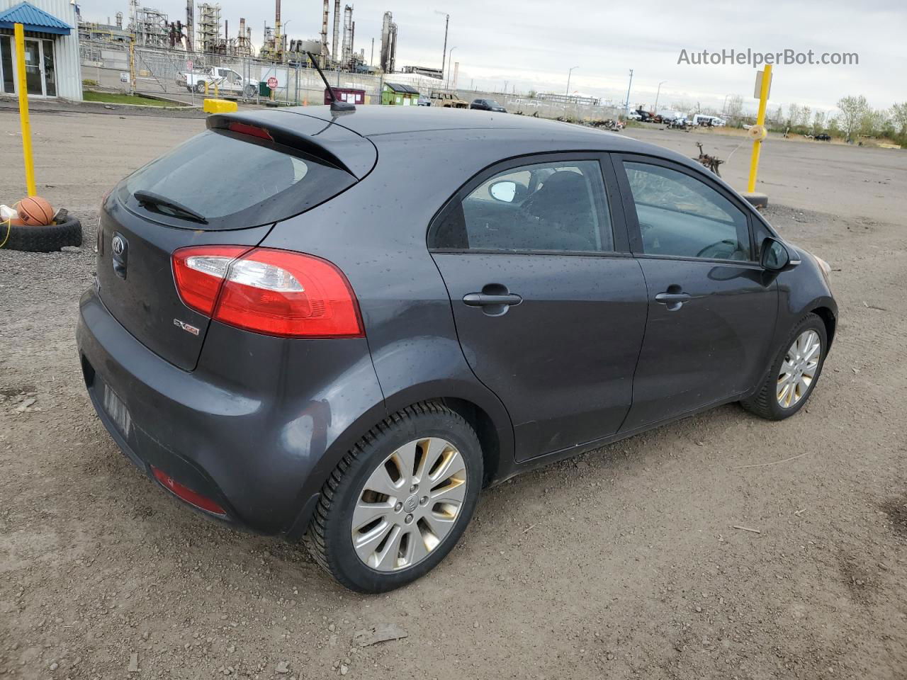 2013 Kia Rio Ex Серый vin: KNADN5A32D6861558