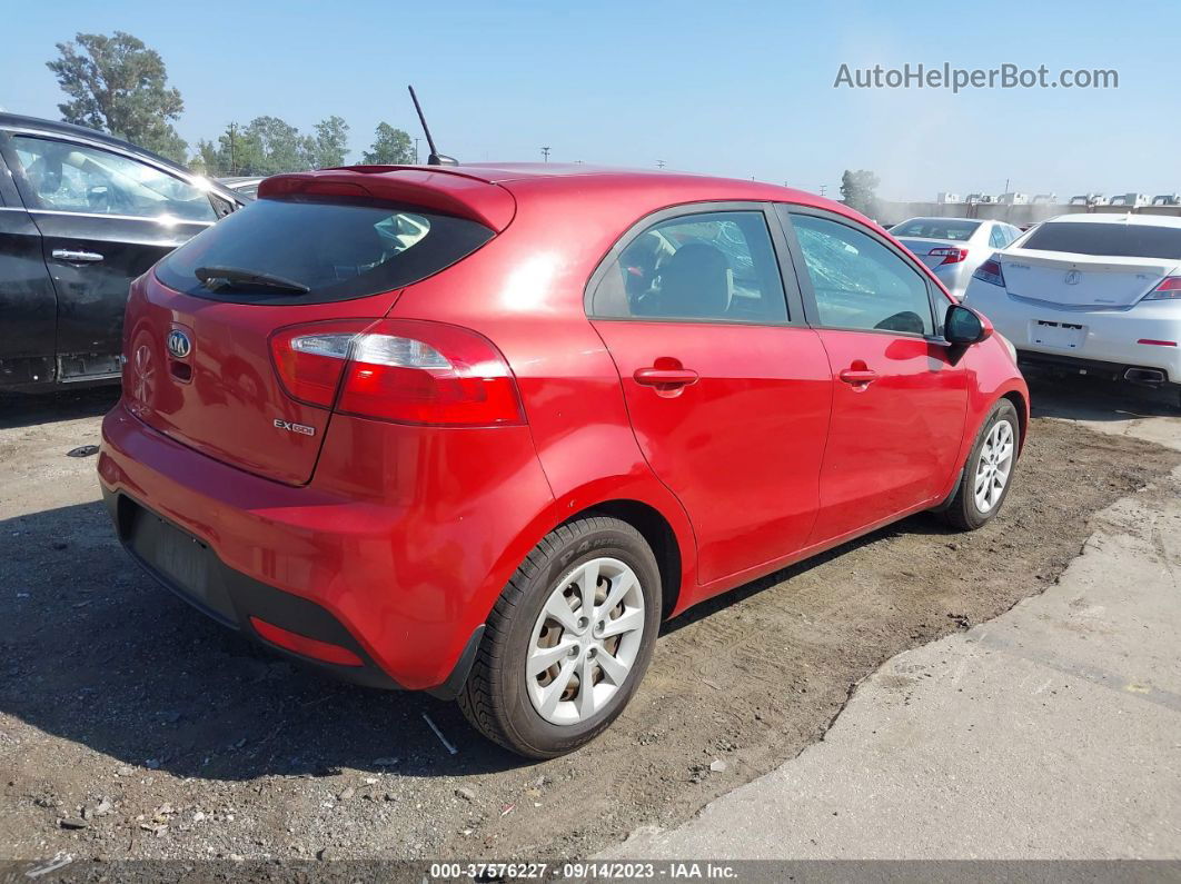 2014 Kia Rio Ex Red vin: KNADN5A32E6360400