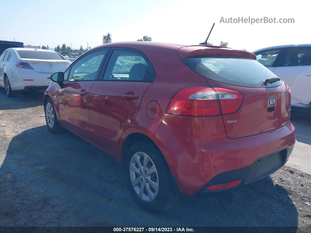 2014 Kia Rio Ex Red vin: KNADN5A32E6360400