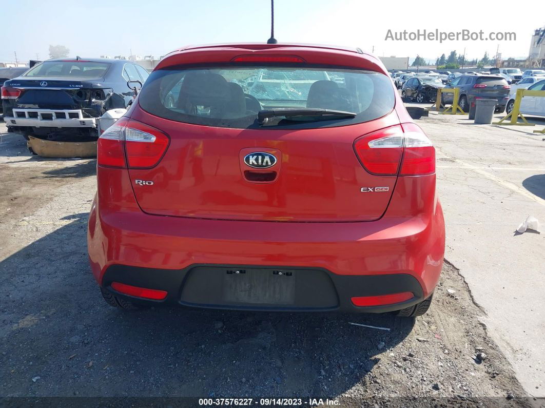 2014 Kia Rio Ex Red vin: KNADN5A32E6360400