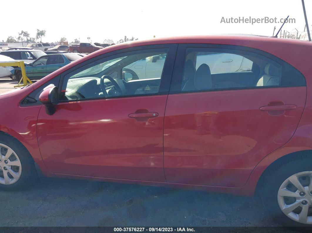 2014 Kia Rio Ex Red vin: KNADN5A32E6360400