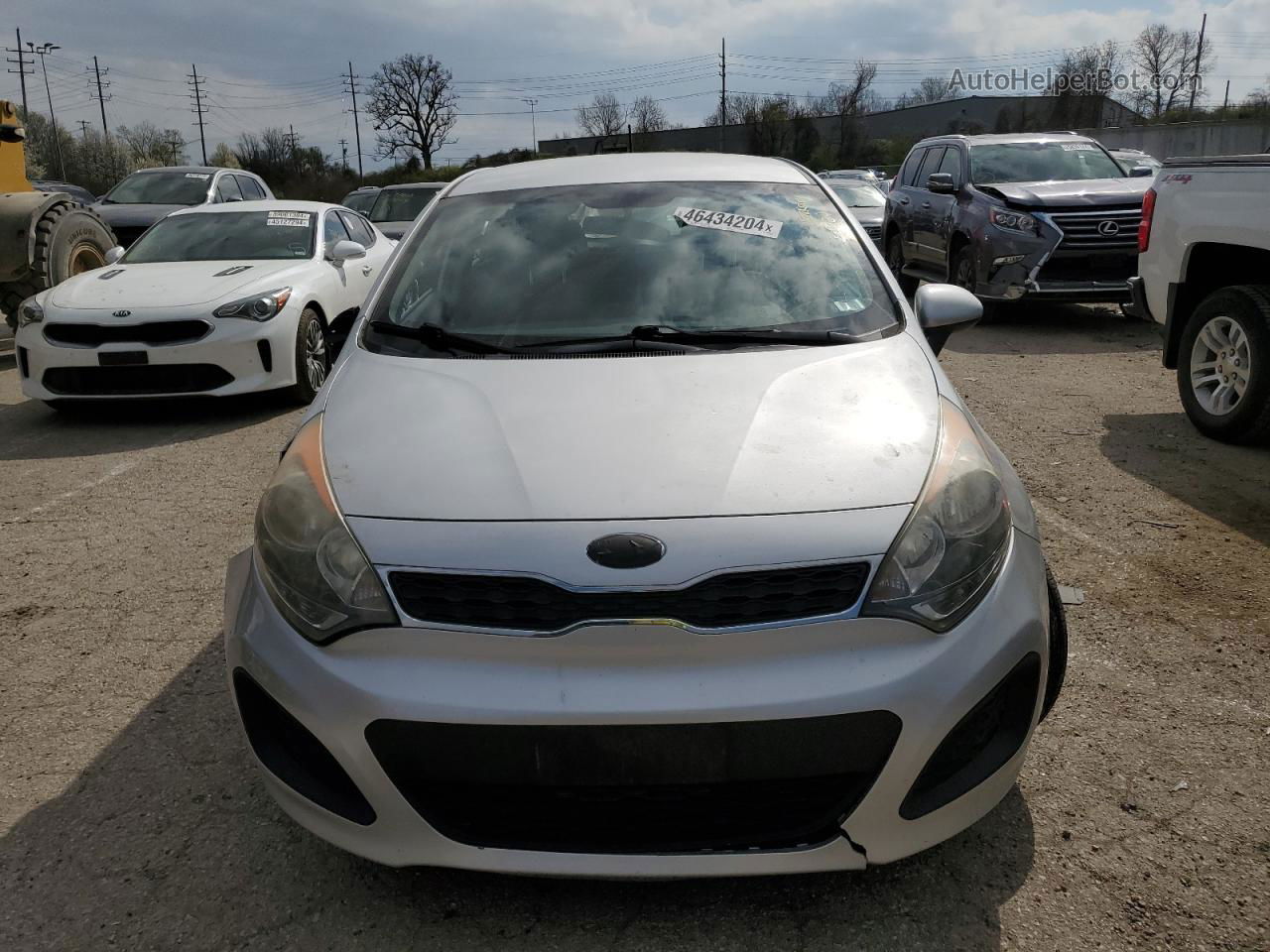 2013 Kia Rio Ex Silver vin: KNADN5A33D6245271