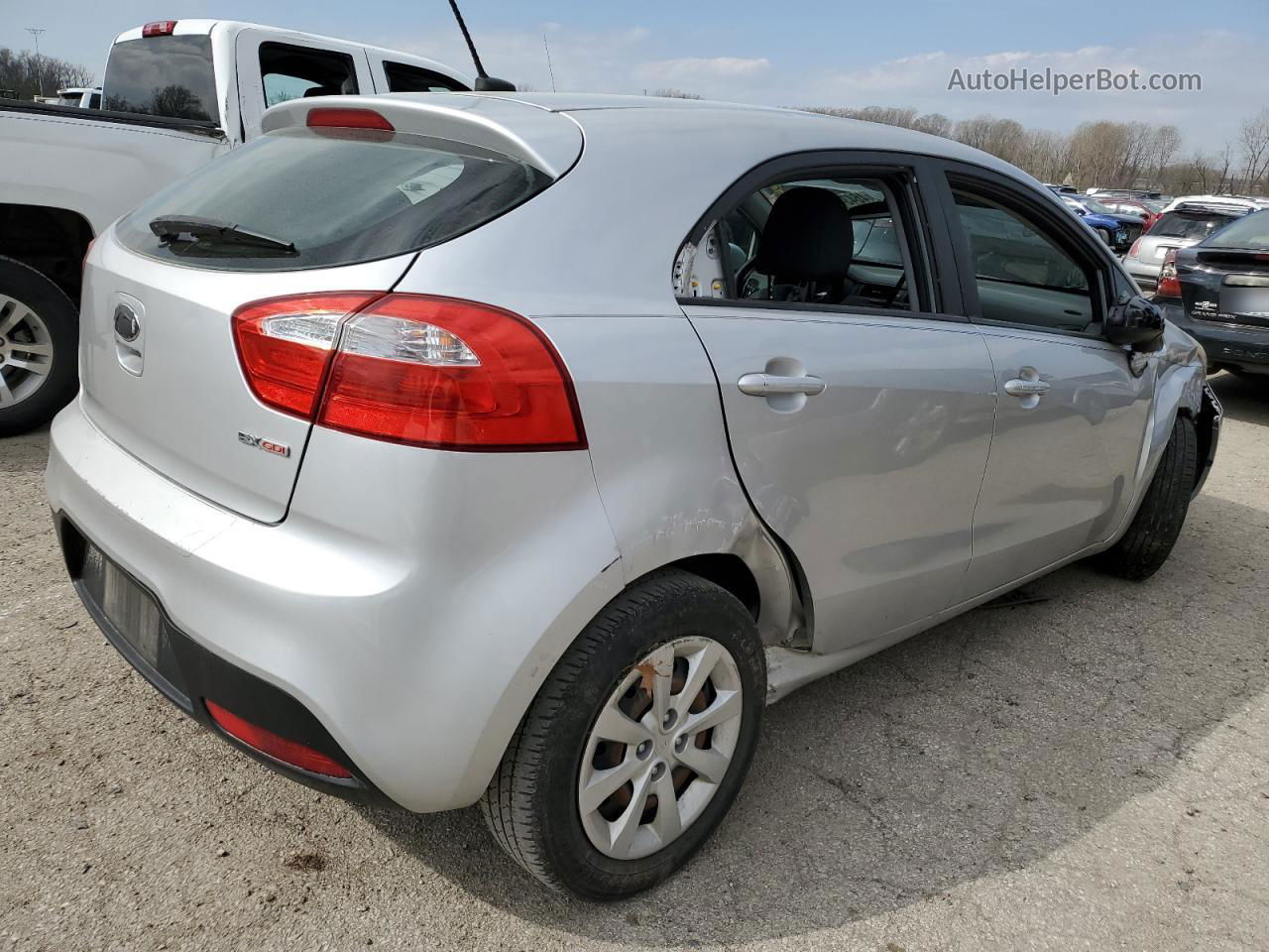 2013 Kia Rio Ex Silver vin: KNADN5A33D6245271