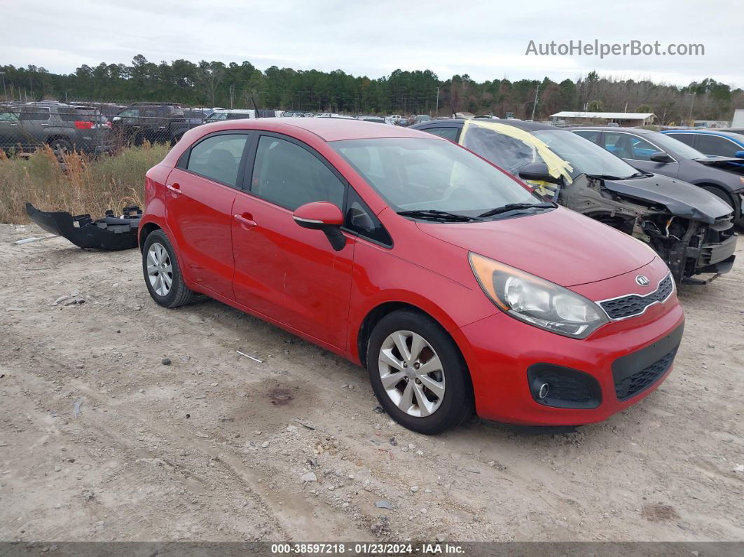 2014 Kia Rio Ex Red vin: KNADN5A33E6367842