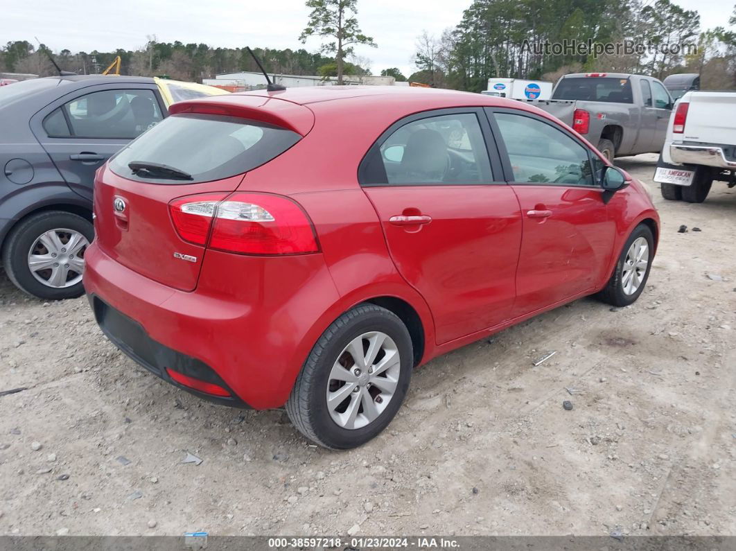 2014 Kia Rio Ex Red vin: KNADN5A33E6367842