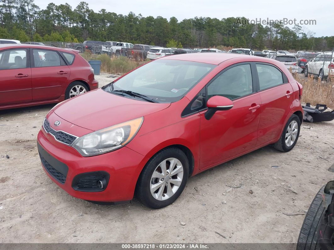 2014 Kia Rio Ex Red vin: KNADN5A33E6367842