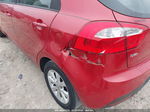 2014 Kia Rio Ex Red vin: KNADN5A33E6367842