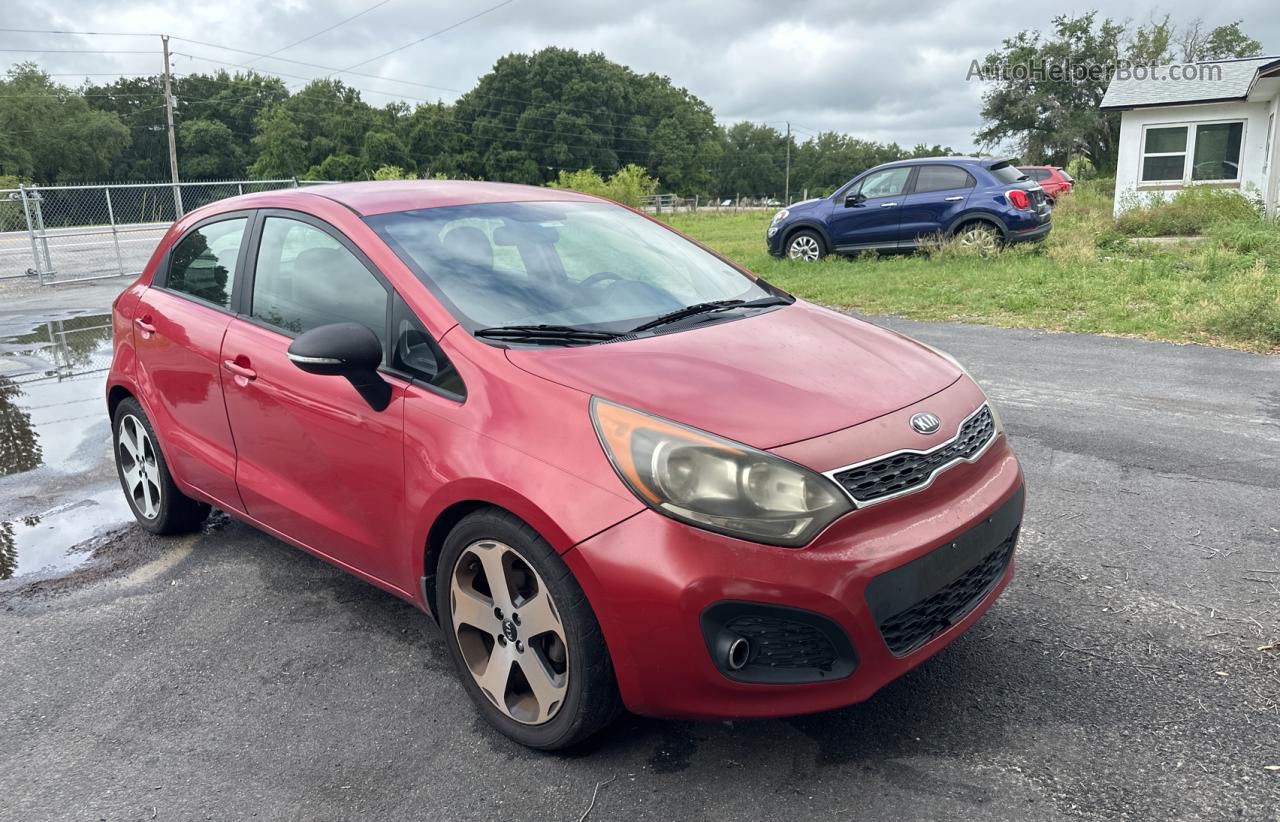 2013 Kia Rio Ex Red vin: KNADN5A34D6135166