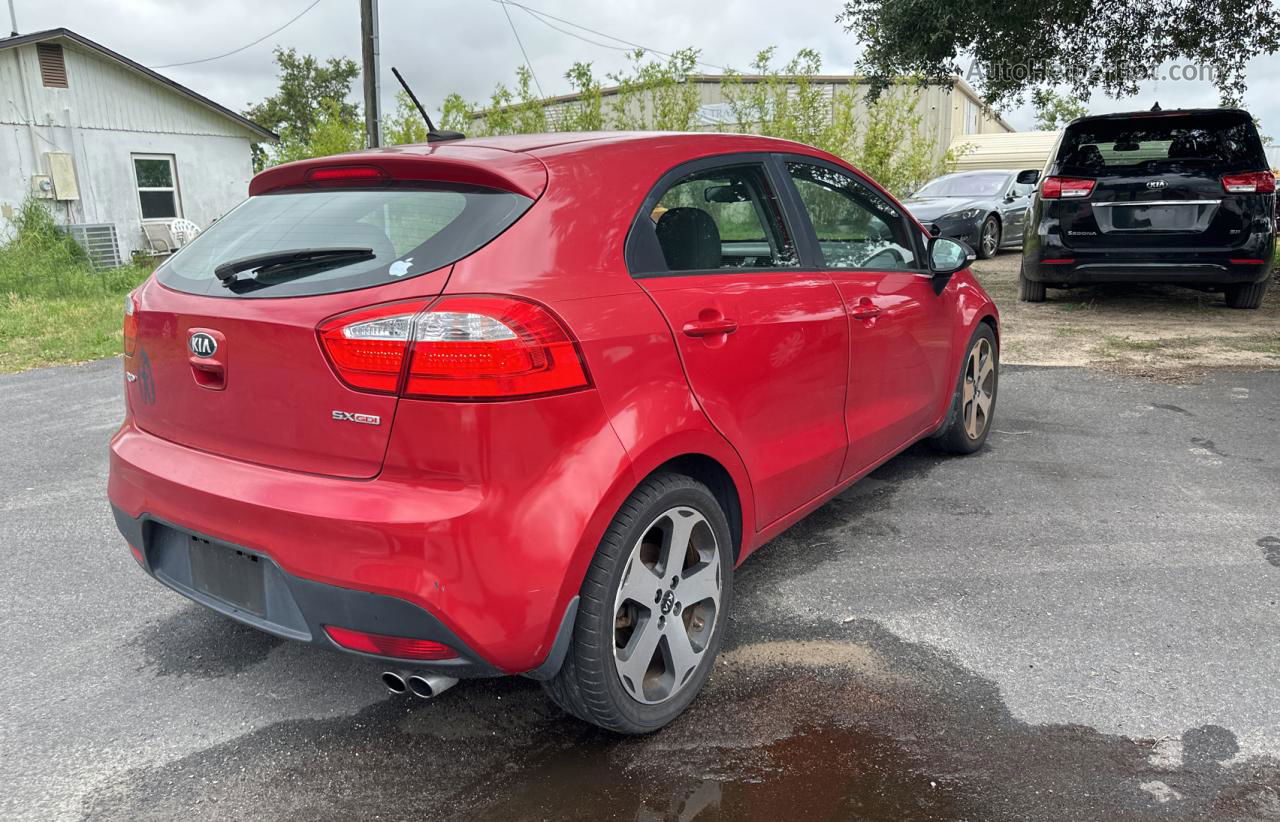 2013 Kia Rio Ex Red vin: KNADN5A34D6135166