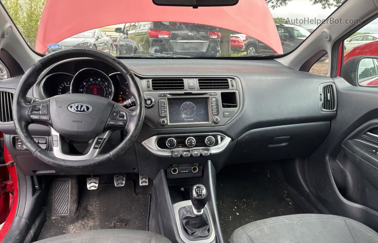 2013 Kia Rio Ex Red vin: KNADN5A34D6135166