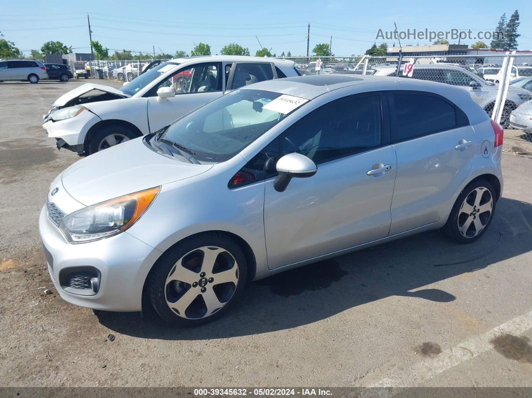 2014 Kia Rio Sx Серебряный vin: KNADN5A34E6347907