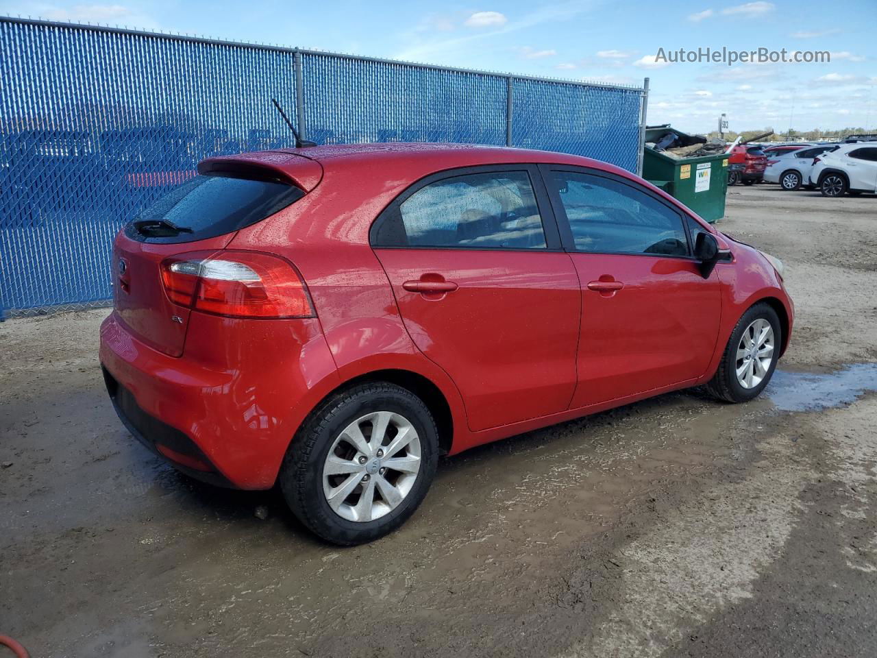 2013 Kia Rio Ex Red vin: KNADN5A35D6161470